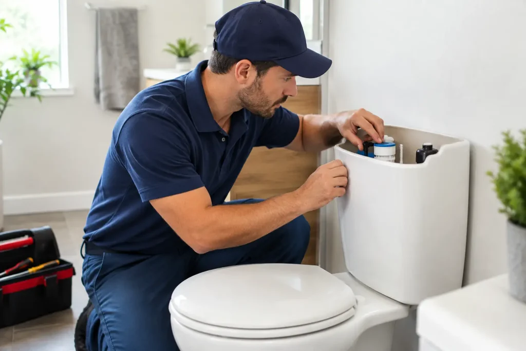 Running Toilet Repair That Stops Water Waste