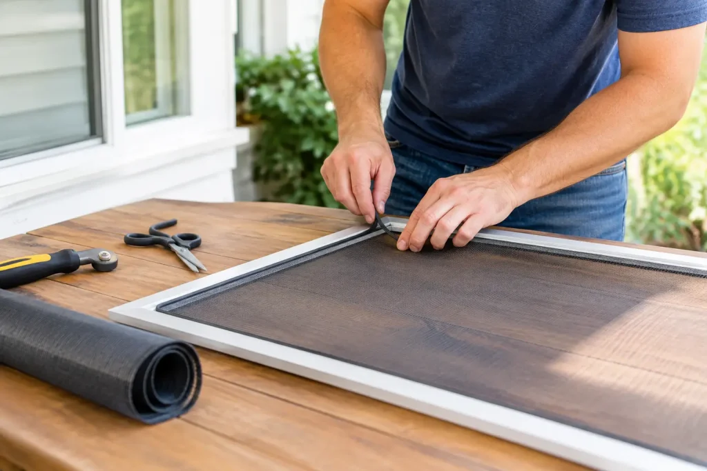 How to Replace Damaged Window Screens Safely